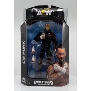 AEW Unmatched Series 4 CM Punk 6" Action Figure #25 NEW Jazwares 2022